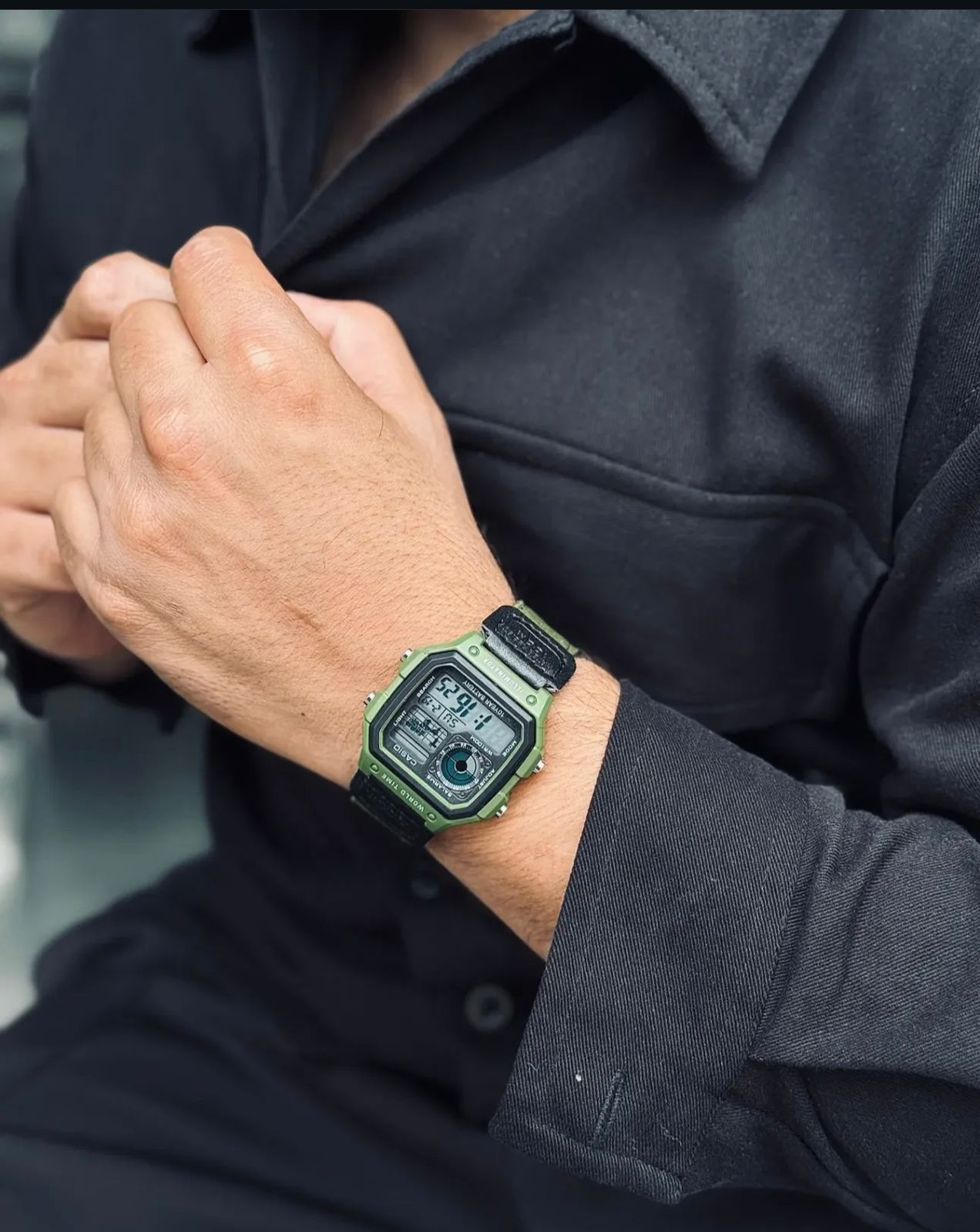 Casio Unisex Analogue Quartz Watch with Strap in AE-1200WHUB-3AVEF, Strap, Strap