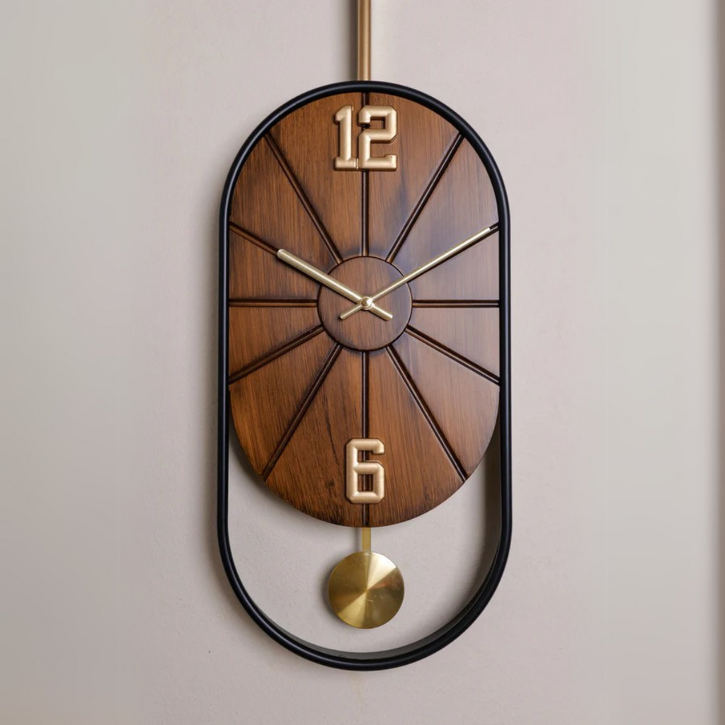 Antique Brownstone wall clock