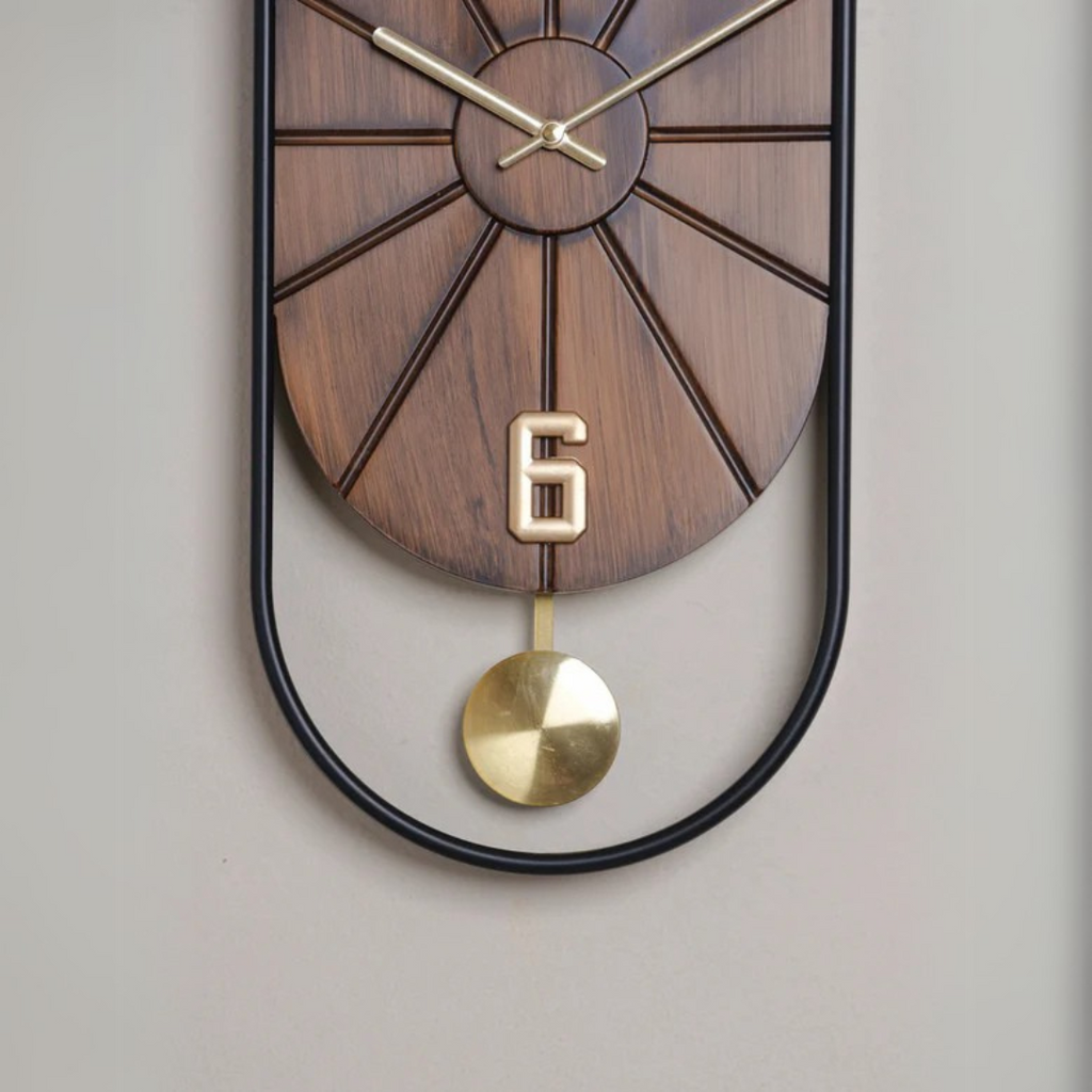 Antique Brownstone wall clock