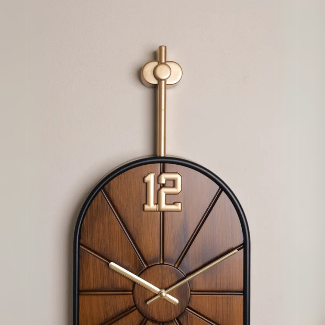 Antique Brownstone wall clock