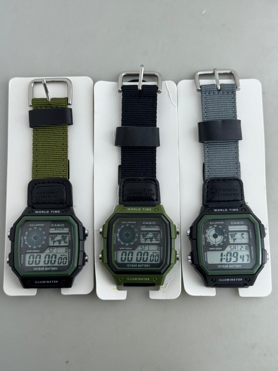 Casio Unisex Analogue Quartz Watch with Strap in AE-1200WHUB-3AVEF, Strap, Strap