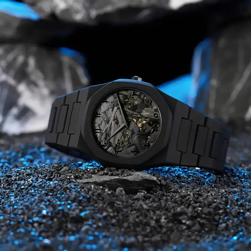 Men'S Stylish Quartz Watch - Arabic & Indian Numeral Dial