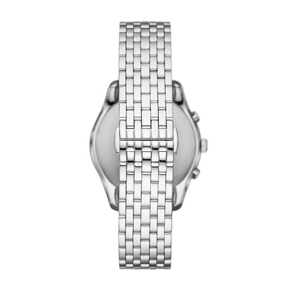 Emporio Armani Stainless Steel Analog Green Dial Men Watch-Ar11581, Silver Band