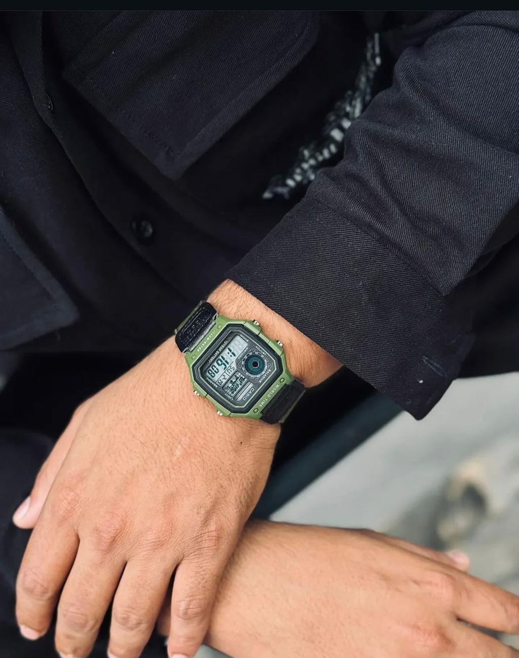 Casio Unisex Analogue Quartz Watch with Strap in AE-1200WHUB-3AVEF, Strap, Strap