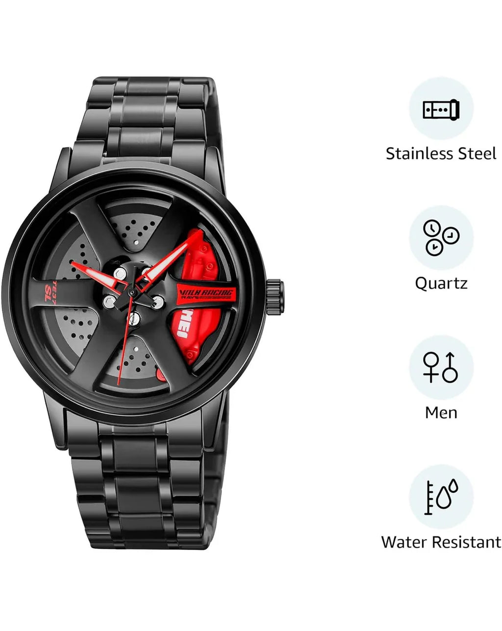 Vr 7 watch red dial