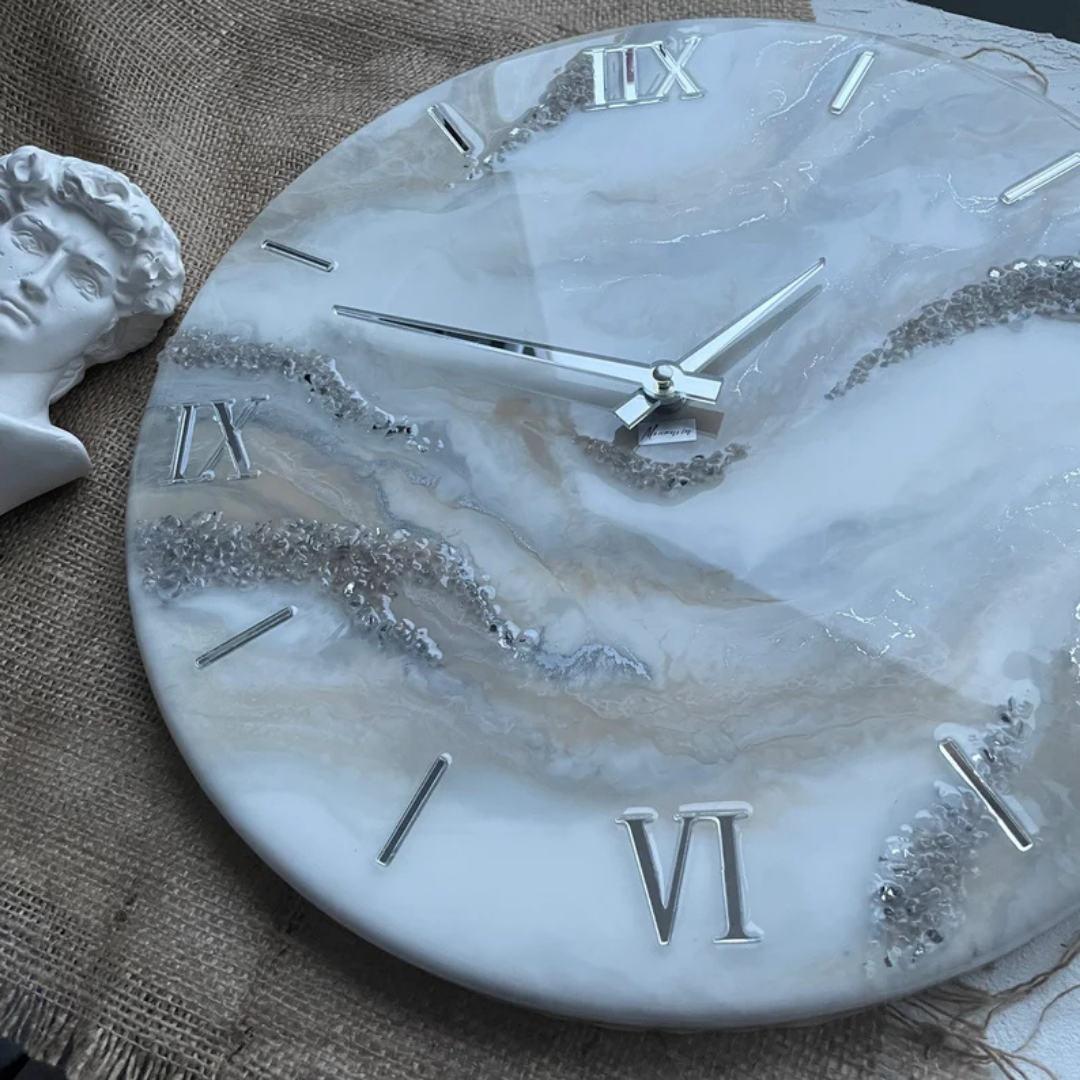 Alabaster Glow Resin Art