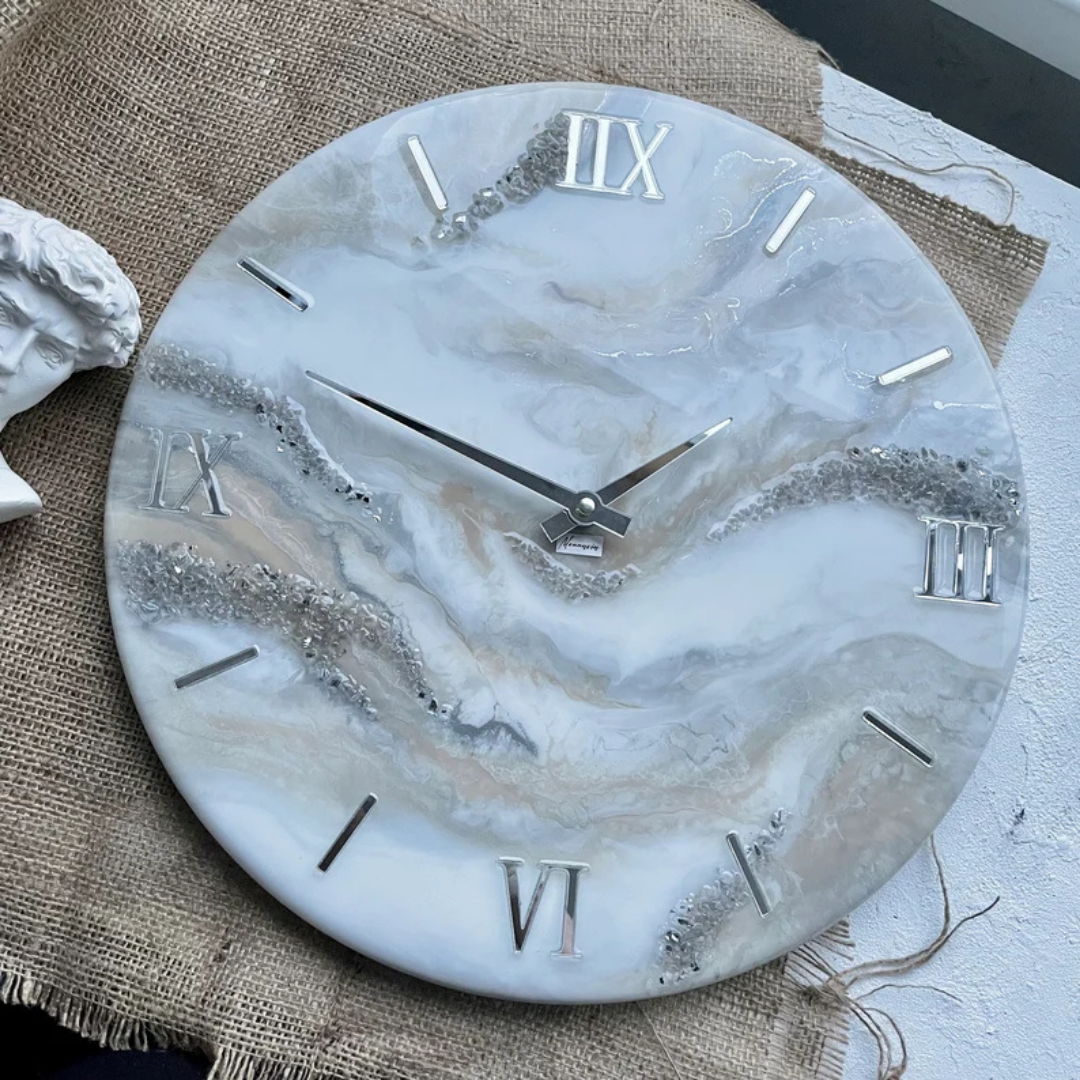 Alabaster Glow Resin Art