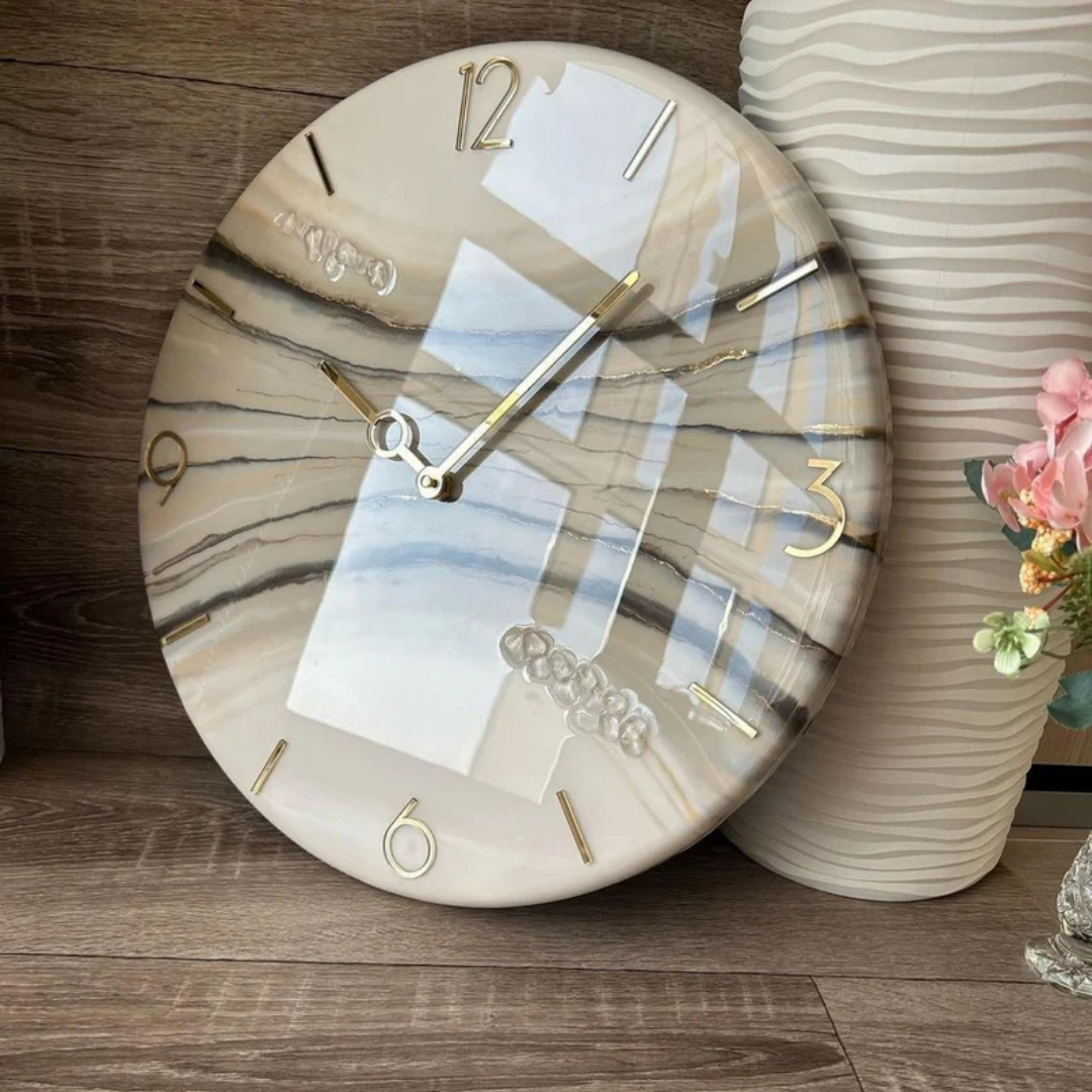 Crystal Shine Resin clock