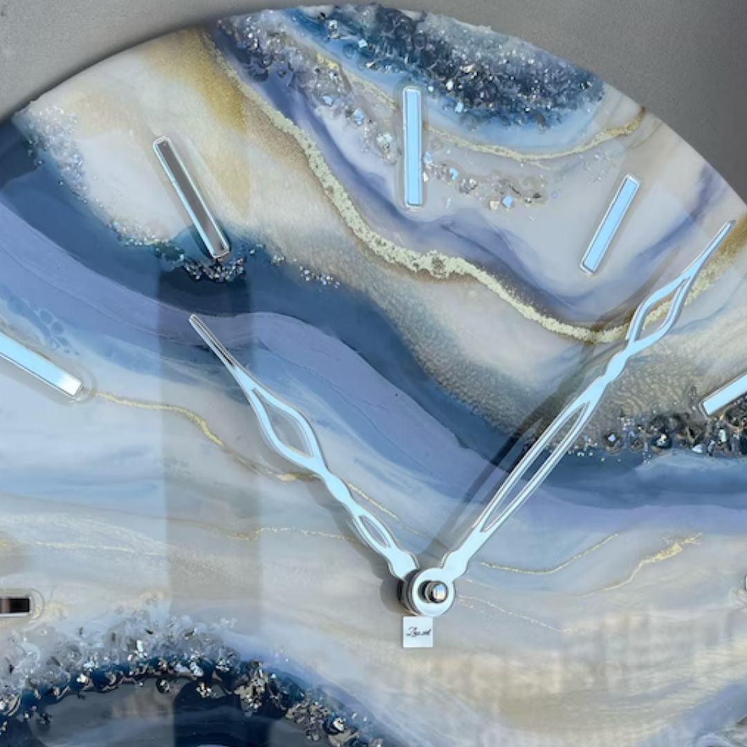 Lustrous Time Resin Wall Art