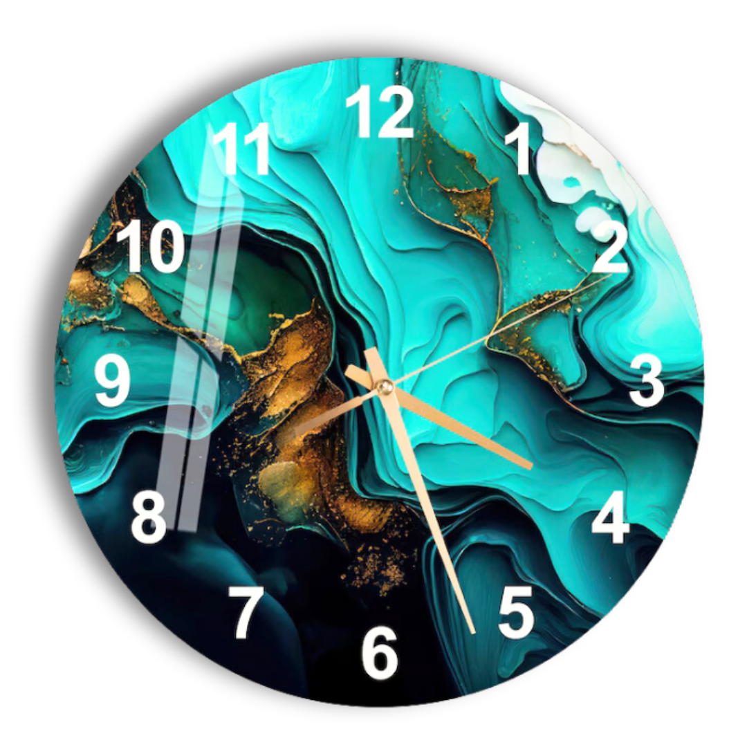 Luxe Shift Resin clock