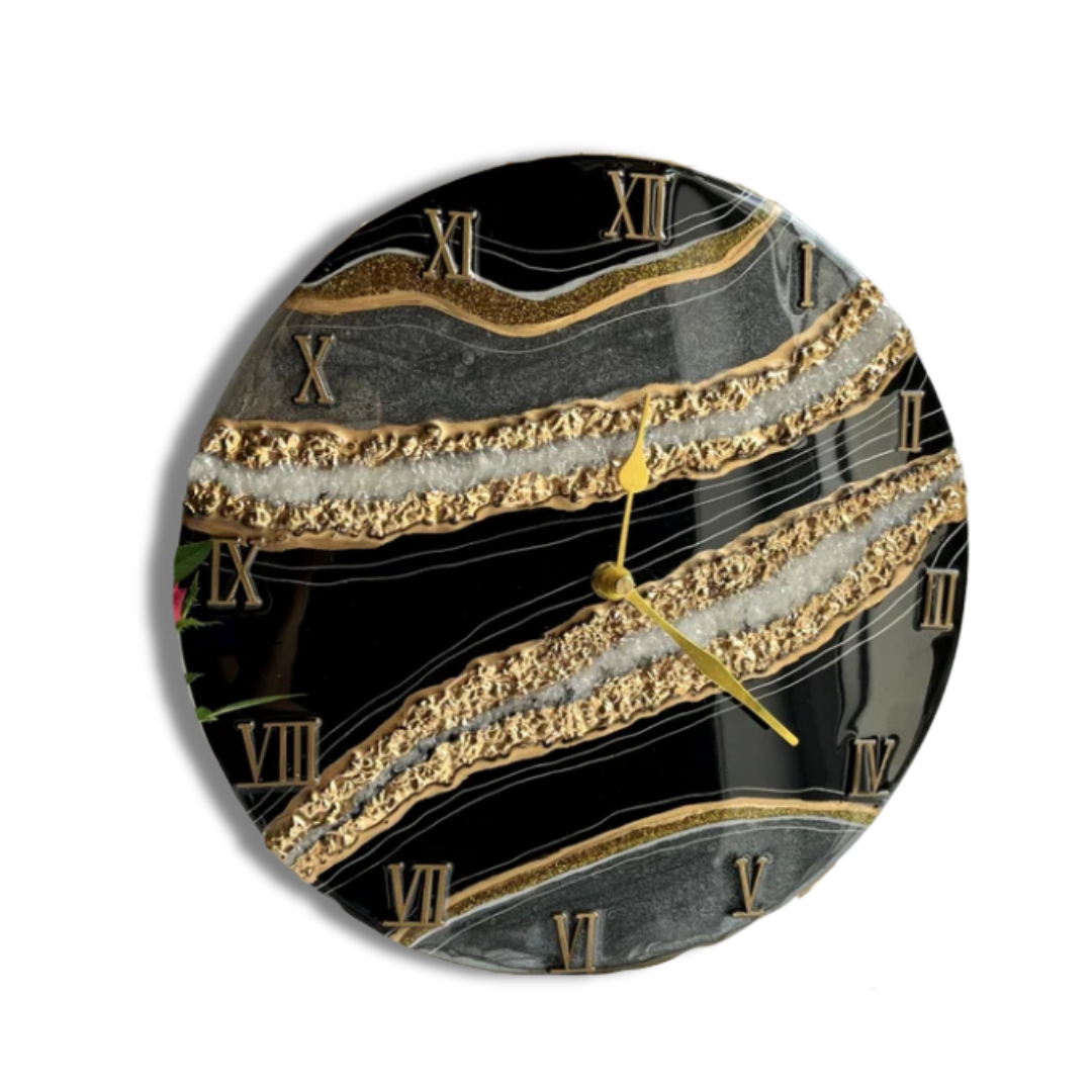 Midnight Glow Resin clock