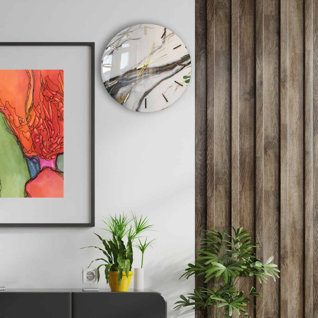 Mirror Glow Resin Wall Art