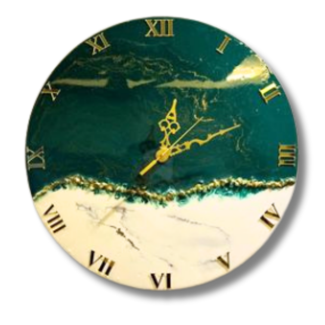 Radiant Ring Resin clock