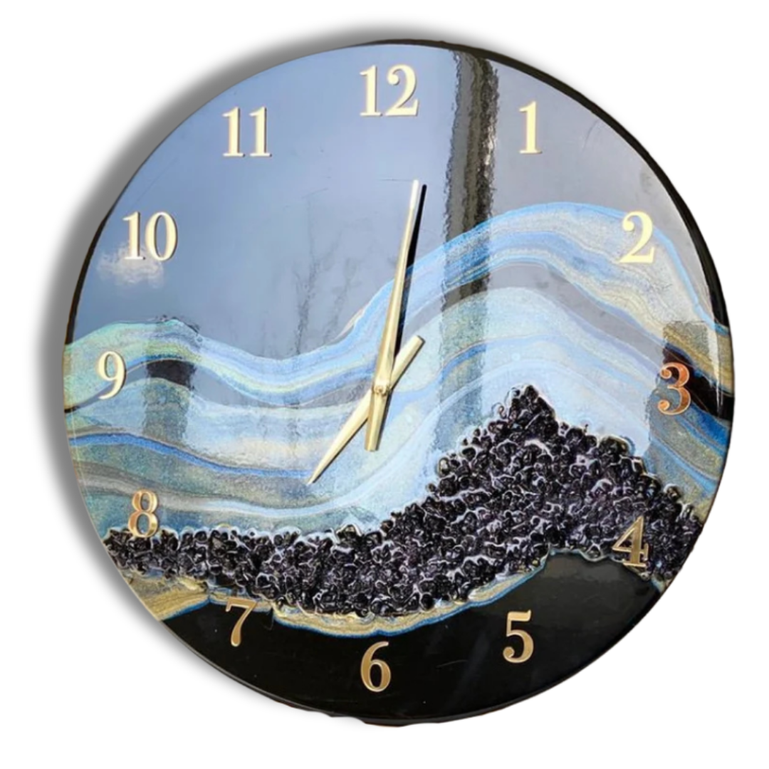 Tidal Pulse Resin clock