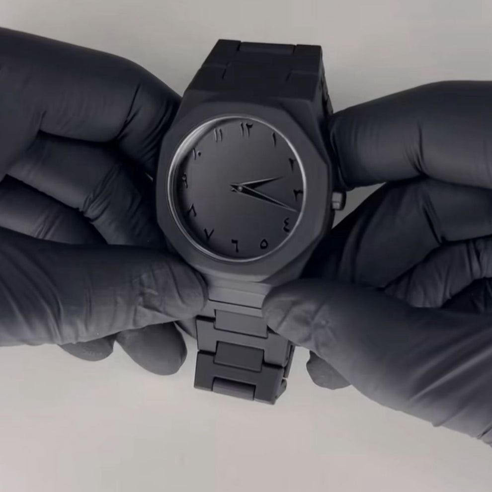 Arabic Black Aura Watch - Premium Limited Edition Timepiece