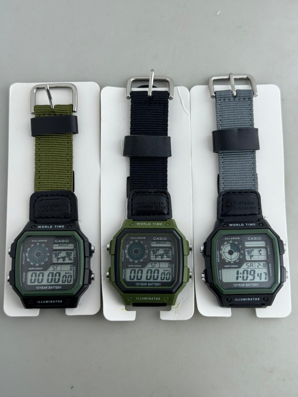 Casio Unisex Analogue Quartz Watch with Strap in AE-1200WHUB-3AVEF, Strap, Strap